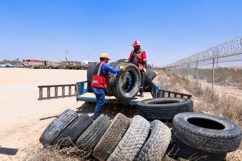 Llantatón de la Secretaría de Agua y Medio Ambiente SAMA. Orla Camino Rojo