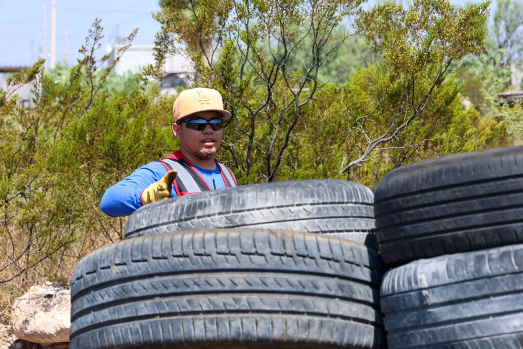 Llantatón de la Secretaría de Agua y Medio Ambiente SAMA. Orla Camino Rojo