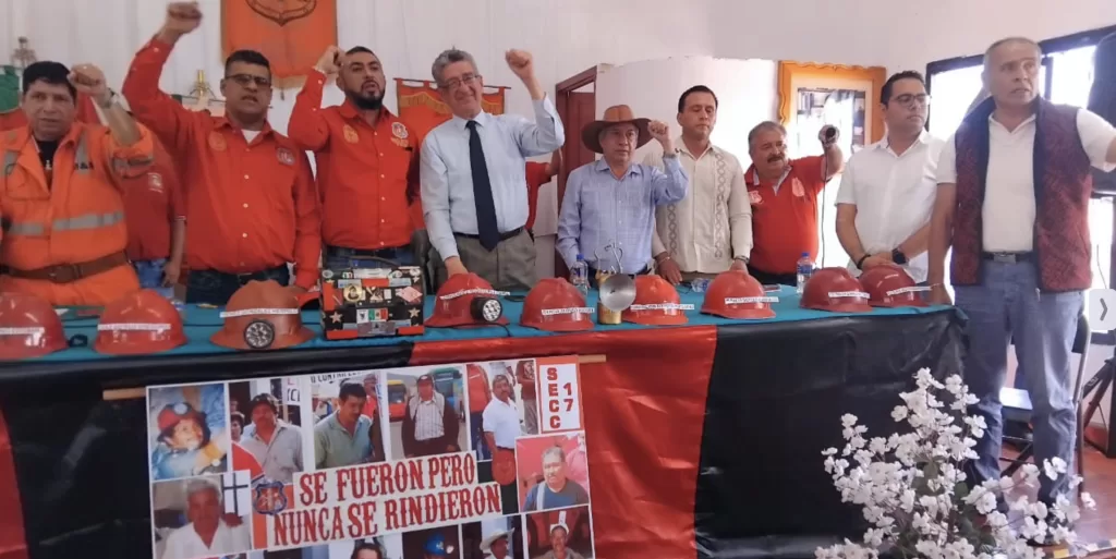 Taxco, 18 aniversario huelga. Sindicato Minero
