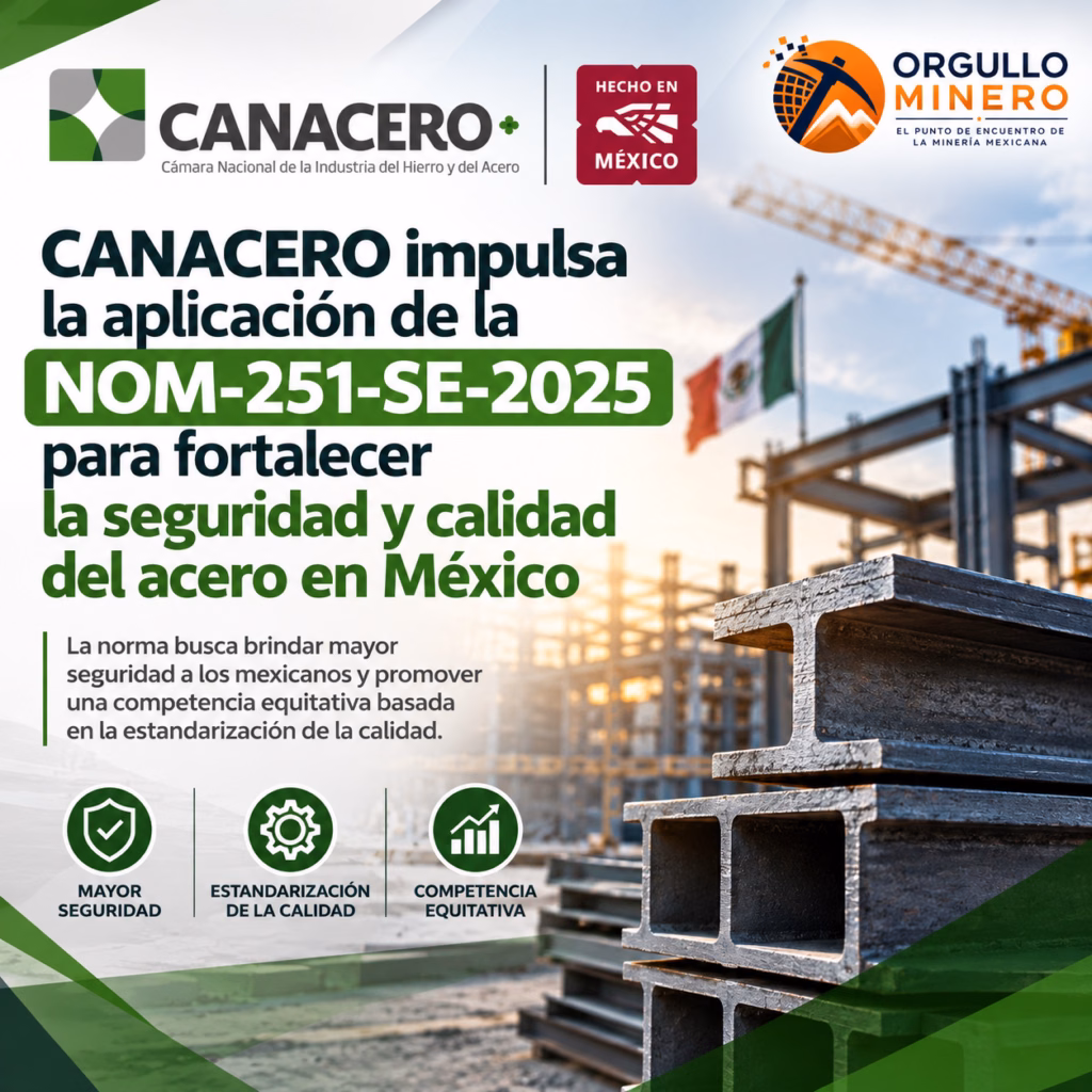 Canacero impulsa normas para mejorar el acero mexicano